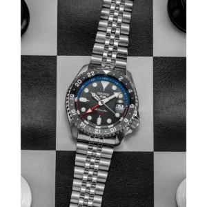 Stylish Seiko 5 Sports Gmt Watch Automatic For Men (SOS537) - stayhit.in