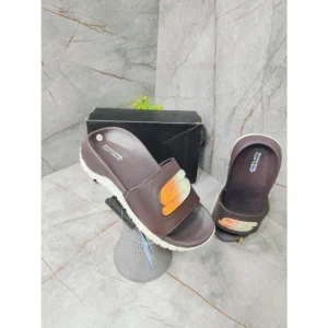 Stylish Skechers High Hill Slides Brown For Men (HS363) - stayhit.in