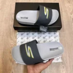 Stylish Skechers Hyper Burst Soft Flip Flops Grey For Men (WS416) - stayhit.in