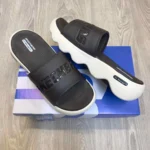 Stylish Skechers Massage Fit Footbed Slides Brown Cream For Men (HS428) - stayhit.in