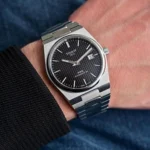 Stylish Tissot 1853 Prx Automatic Watch Silver Black For Men (BSF1764) - stayhit.in
