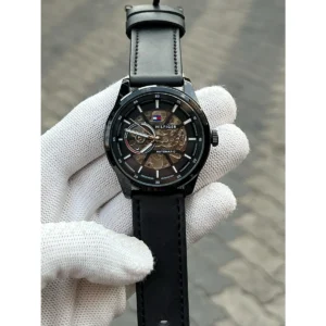 Stylish Tommy Hilfiger Automatic Watch Leather Belt For Men (JH481) - stayhit.in