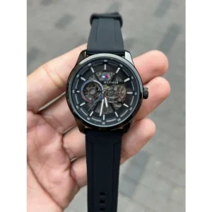 Stylish Tommy Hilfiger Automatic Watch Silicon Belt For Men (JH472) - stayhit.in