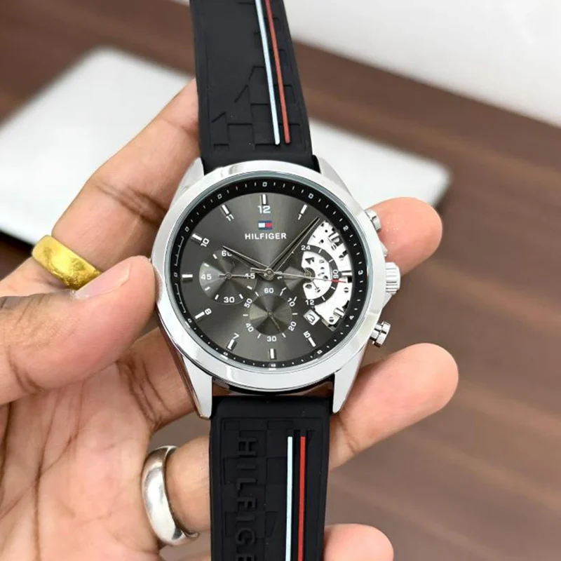 Stylish Tommy Hilfiger Clark Watch Black For Men (BOT3891) - stayhit.in