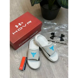 Stylish Under Armour Flip Flops Beige Blue For Men (WS405) - stayhit.in