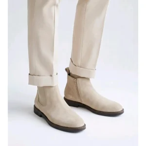 Stylish Zara Chelsea Boots Round Toe Boots Beige For Men (JH656) - stayhit.in